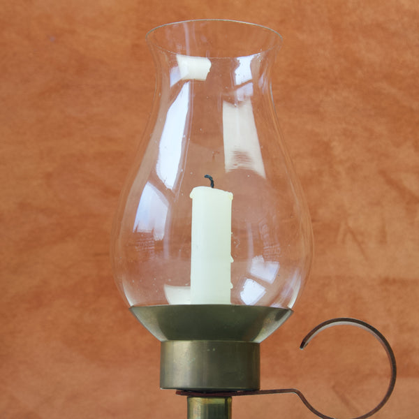 Bauhaus metal and glass candle holder designed by Marianne Brandt for Ruppel, Germany, in the Modernist style
