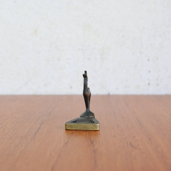 Richard Rohac chamois goat bottle opener from Vienna, Austria, reflecting modernist Art Deco style.