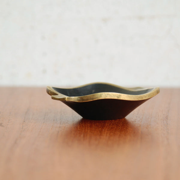 Richard Rohac Austrian brass handled tray, mid-century modern decorative accessory.