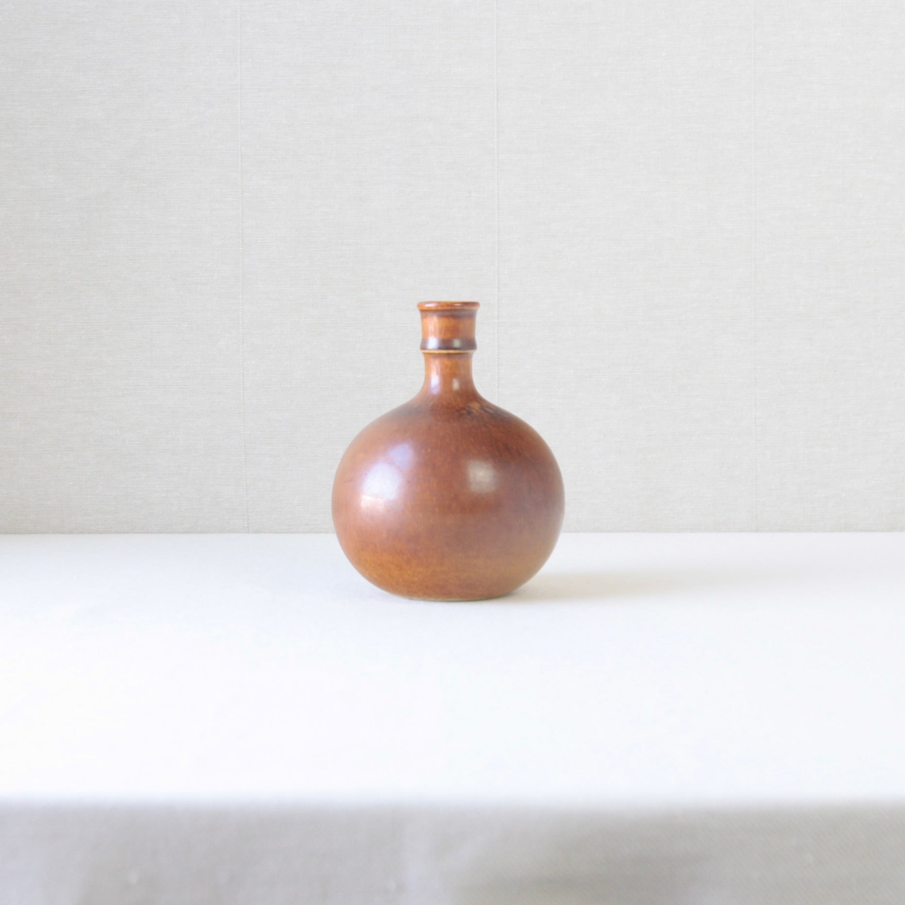 工芸品 Scandinavian Vintage vase Stig Lindberg Unique Bottle Vase