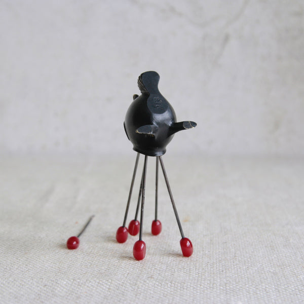 Brass fish toothpick pot by Richard Rohac, Austrian Vienna bronze design, perfect for collectors of modernist décor.