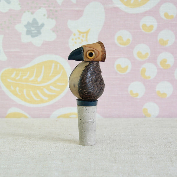 YZ Nut Bird bottle stopper by Bernard Charles Howell for Henry Howell & Co., circa 1925