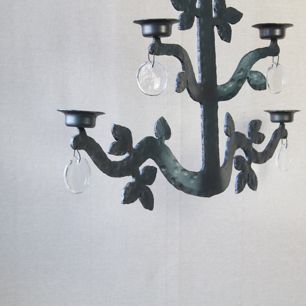 Bertil Vallien Boda Smide iron tree candelabra ceiling light in the shape of a tree