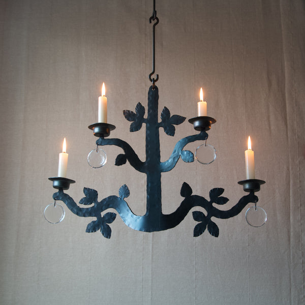Mid Century Swedish 1970's Bertil Vallien candle holder chandelier, available to buy in London