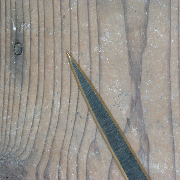 Vintage underwater creature letter opener, Walter Bosse design, made by Herta Baller, Austrian mid-century brass.