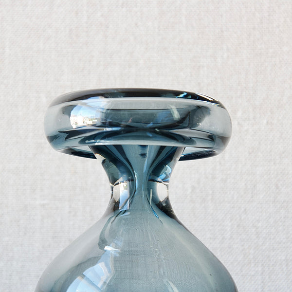 Nanny Still Porriainen folded rim detail of hooped vase, Riihimaki