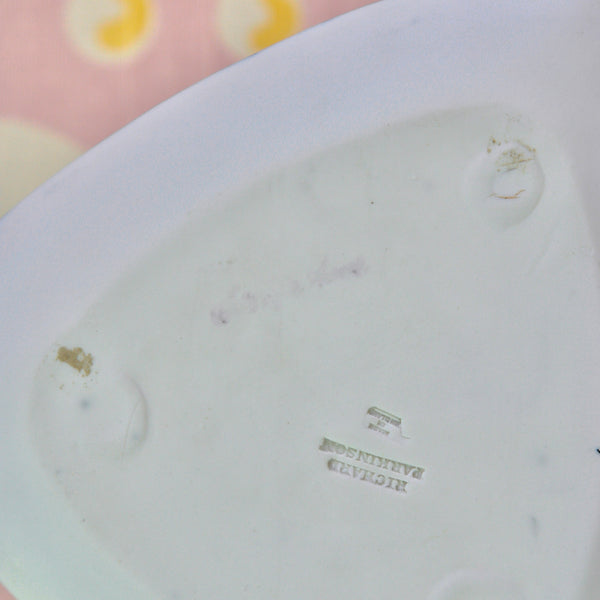 Susan Parkinson biomorphic porcelain dish with "Saks Fifth Avenue" mark