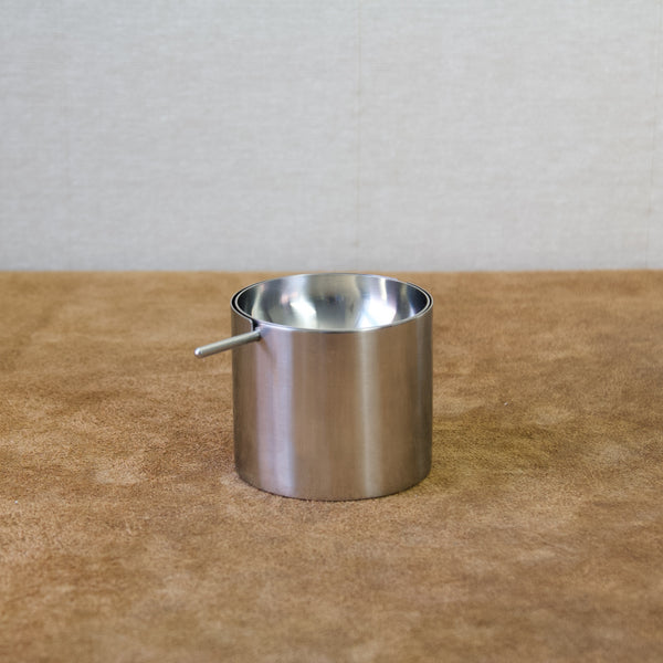 Mid-Century Modern stainless steel ashtray designed by Arne Jacobsen for Stelton