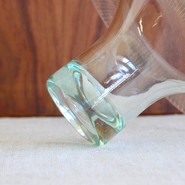 Helena Tynell Organic Modernism glass bowl clear bluish Kaulus form admired by East Asian design enthusiasts