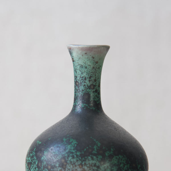 Turquoise blue vase by Annikki Hovisaari, Arabia, Finland