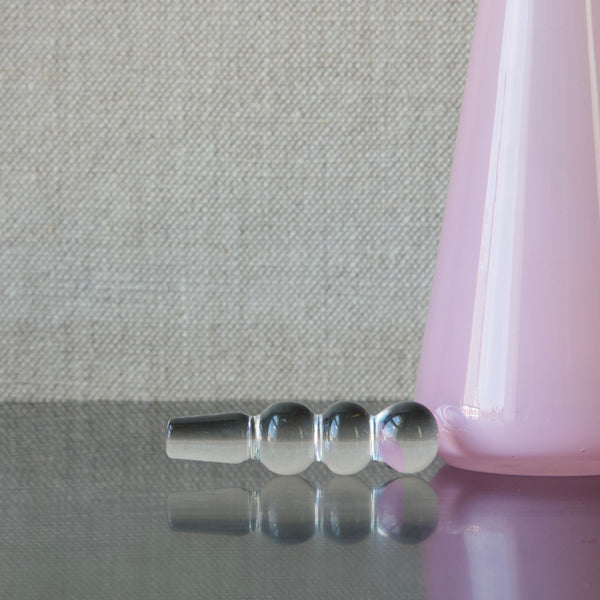 Glass stopper for Nanny Still pink opaline 'Tzarina' glass decanter 1960s