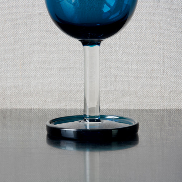 detail of stem of Modernist glass jug by Nanny Still