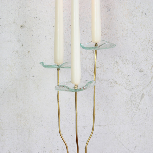 Mid-century modern Scandinavian candlestick, rare collectible piece at Art & Utility.