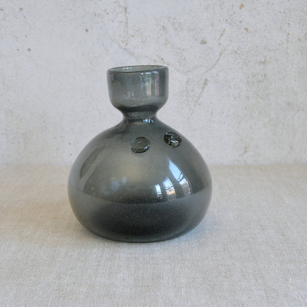 Handmade figurative glass vase by Erik Höglund, produced by Boda in Sweden, early 1950s, combining sculptural form with experimental glass techniques.
