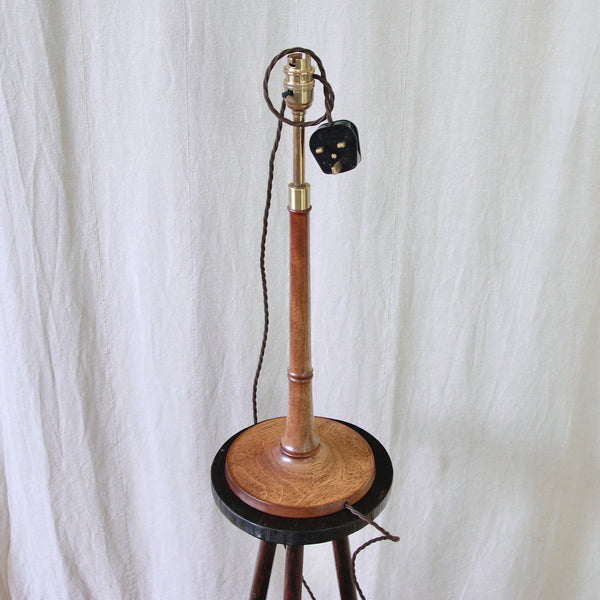 Collectable Esben Klint Model 301/27 table light in dark ash, sympathetically restored and rewired for use in a contemporary interior.