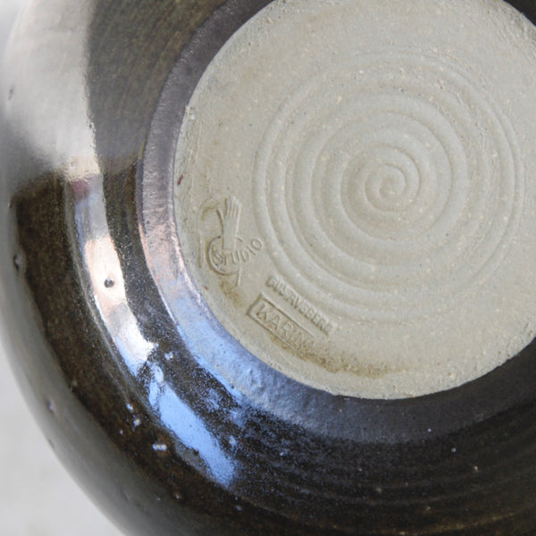 Gustavsberg Studio Pottery Karin Bjorquist stamp mark, including 'Studiohanden'.