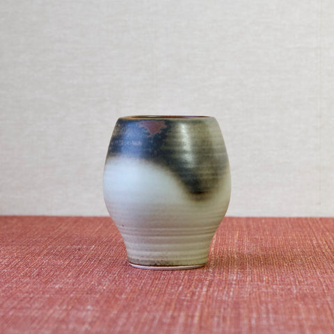 Arabia Finland studio pottery stoneware vase, handmade by Anja Juurikkala, 1950's