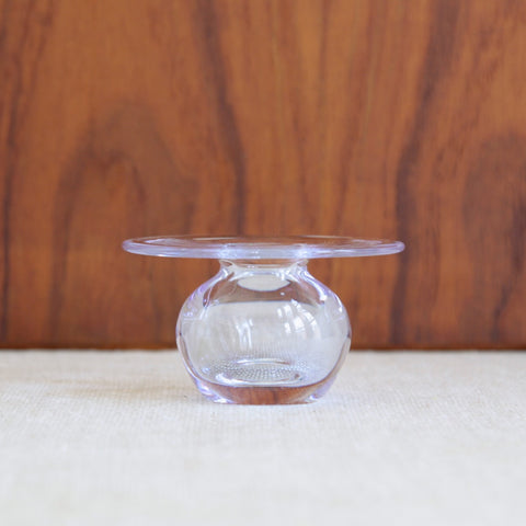 Lead image of a rare Nanny Still Saturnus vase, 1960s Riihimäki hand-blown neodymium glass.