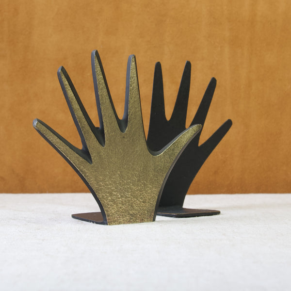 Hand bookends designed by Walter Bosse 
