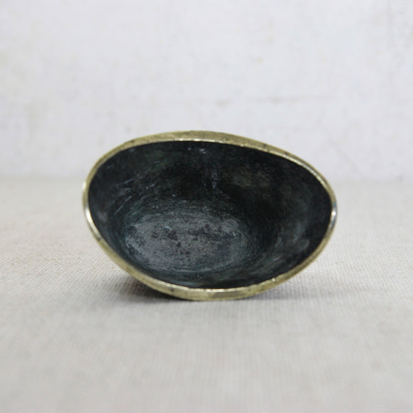 Handmade brass vessel by Walter Bosse for Herta Baller, Vienna, a sophisticated example of mid-century European decorative arts.