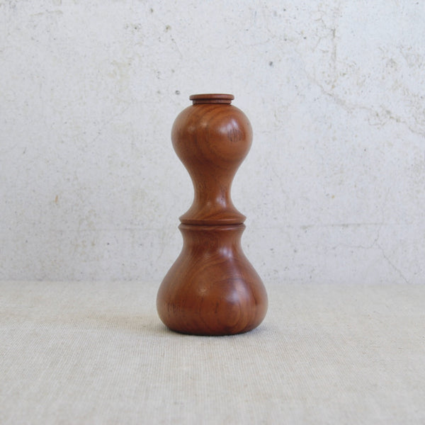 Vintage Danish teak salt and pepper mill model 890 designed by Jens Quistgaard for Dansk Scandinavian modernist collectible