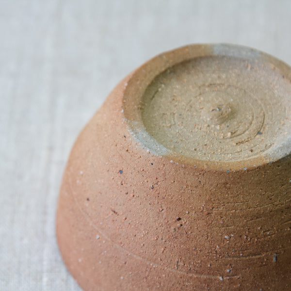 Small Stoneware Tea Bowl Jim Malone Lessonhall Nuka Glaze Wood-Fired Kiln