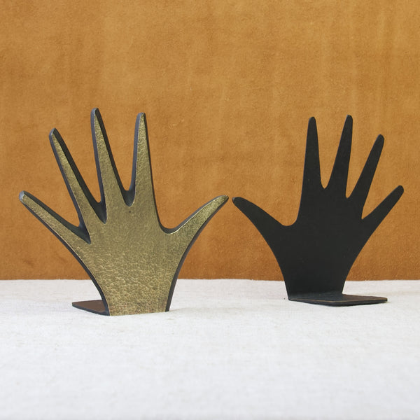 Rare hand-shaped bookends designed by Walter Bosse for Herta Baller Austria