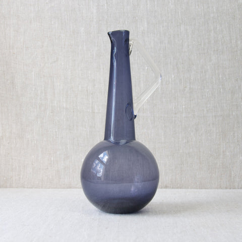 Tamara Aladin 1749 lilac glass carafe or pitcher, Riihimaki Finland