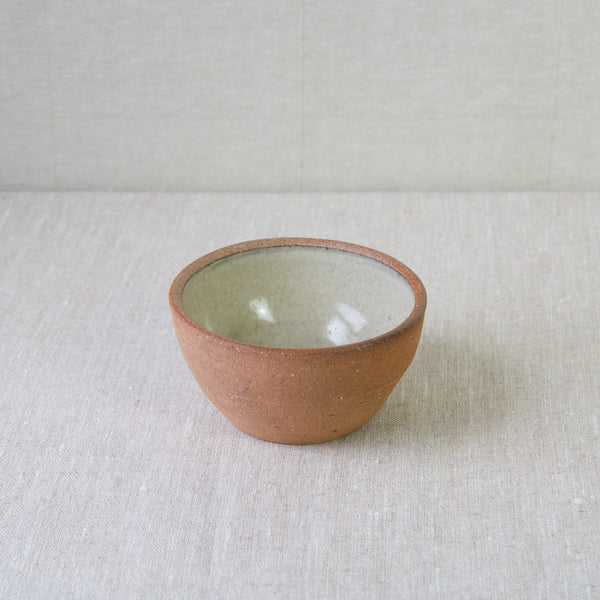Lessonhall Jim Malone Handmade Stoneware Bowl Nuka Glaze Inside Unglazed Outside