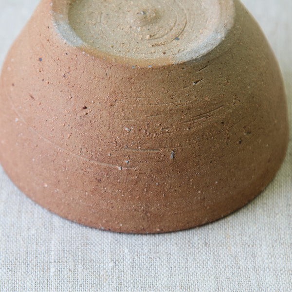 Jim Malone Traditional Asian Stoneware Bowl Wood-Ash Nuka Glaze Lessonhall