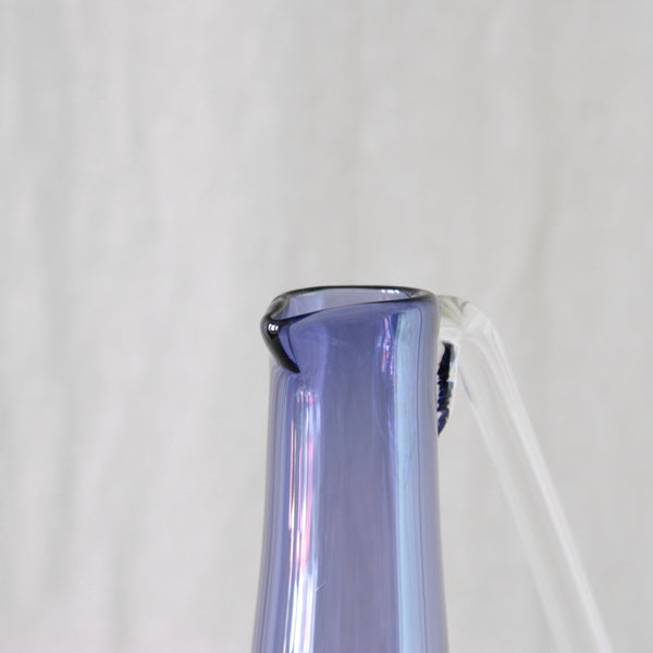 Detail of lip on Tamara Aladin model 1749 glass carafe, designed for Riihimäki.
