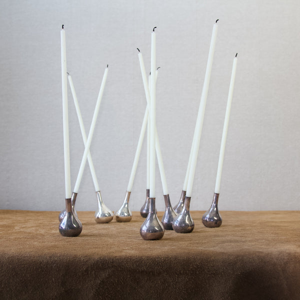 Jens Quistgaard Set of Ten Bulb-Shaped Candleholders
