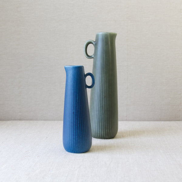 Mid Century Modern 'Ritzi' ceramic vases from Rörstrand, Sweden. Designed by Gunnar Nylund in around 1960.
