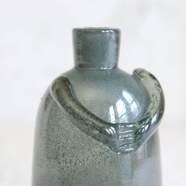 Collectible Erik Höglund human-form bottle vase, produced by Boda in the early 1950s, admired by international collectors of Nordic design.