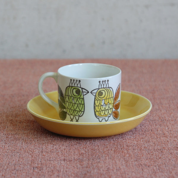 Vintage Swedish King pattern cup and saucer by Marianne Westman for Rörstrand — a must-have collectible for Scandinavian design enthusiasts.