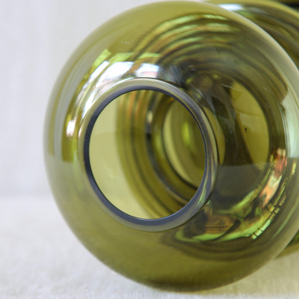 Detail of rim on Nanny Still glass vase.