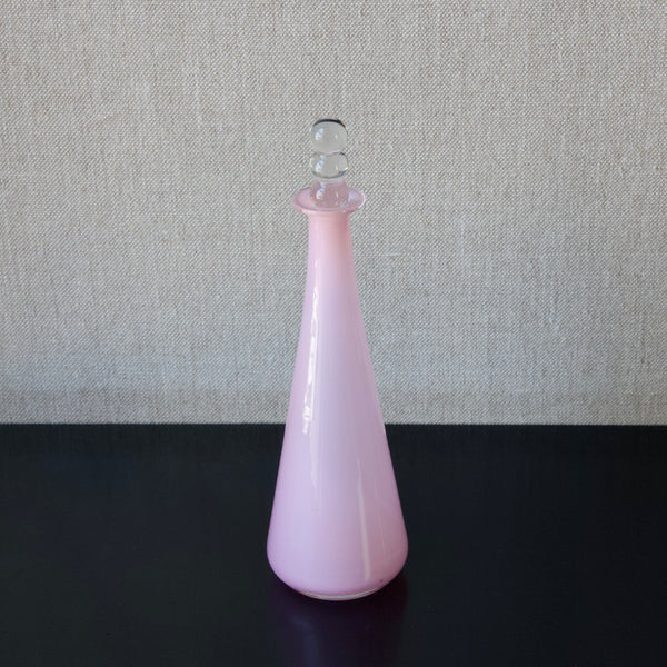 Nanny Still 1789 milk glass decanter from her 1963 Tzarina range, produced at Riihimaen Lasi Oy, Finland