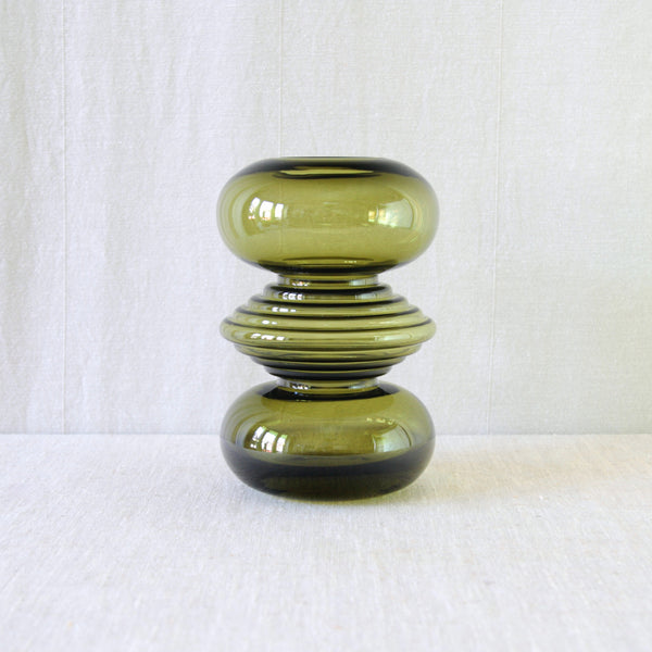 Reversible hourglass vase by Nanny Still, its perfectly mirrored form presenting essentially the same silhouette whichever way up it is placed.