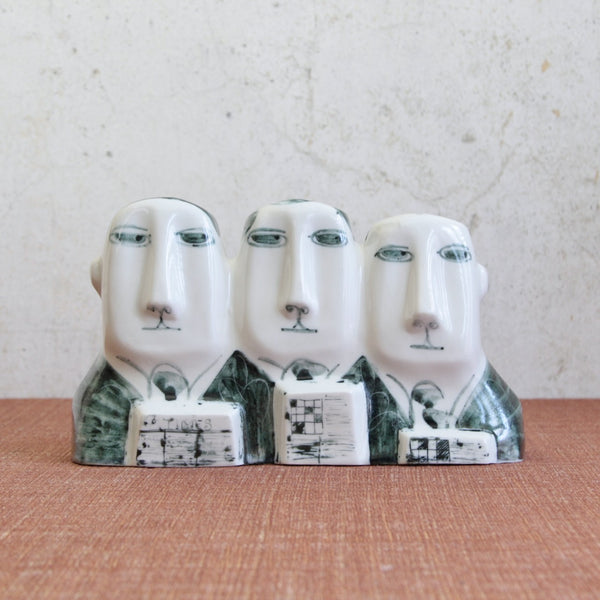 Lead image, collectible post-war British ceramic sculpture by Susan Parkinson, sharing stylistic affinities with Nicholas Vergette and William Newland.