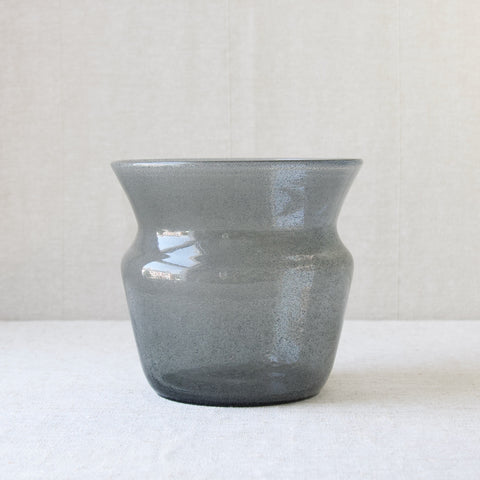 Rare Erik Hoglund grey Carborundum glass vase from Boda, Sweden, 1955