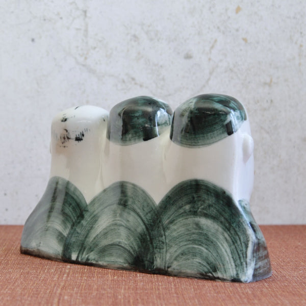 English Modernist studio pottery sculpture by Susan Parkinson, whose work paralleled the Picassoettes including Margaret Hine.