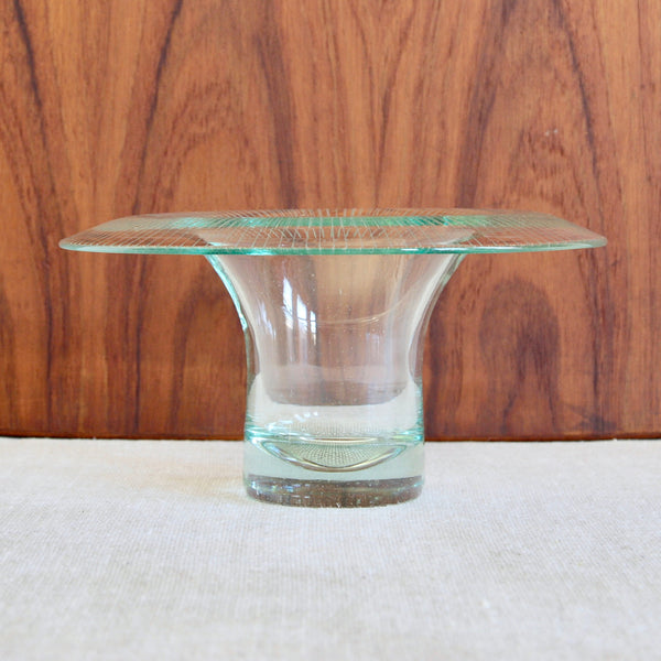 Scandinavian glass bowl Kaulus design by Helena Tynell mid century Modernism collectible popular with Nordic design collectors in East Asia
