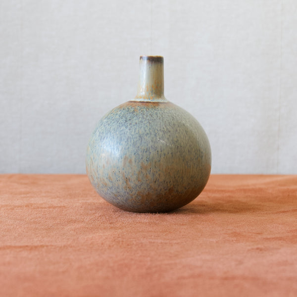 Carl-Harry Stålhane SAF vase, produced by Rorstrand, Sweden, 1950's, featuring a typical haresfur glaze