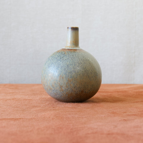 Carl-Harry Stålhane SAF vase, produced by Rorstrand, Sweden, 1950's, featuring a typical haresfur glaze