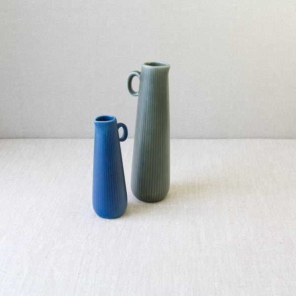 Gunnar Nylund Sweden pair of Ritzi ceramic vases, 1960's