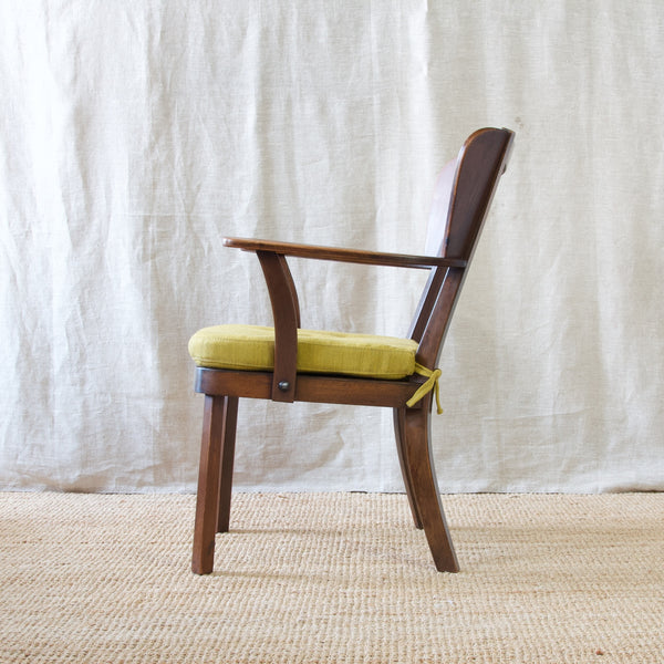 A modernist Fritz Hansen 'Canada' armchair, a sophisticated Scandinavian design by Christian E. Hansen that embodys the essence of Nordic design.