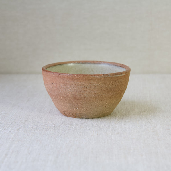 Jim Malone Pottery Small Bowl Nuka Glaze Interior Wood-Ash Fired Stoneware