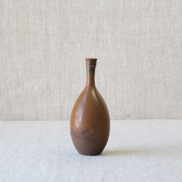Modernist Stig Lindberg studio pottery from Sweden Drejargods vase 