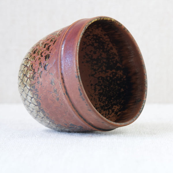 Stig Lindberg reptile stoneware bowl, vintage design from Sweden