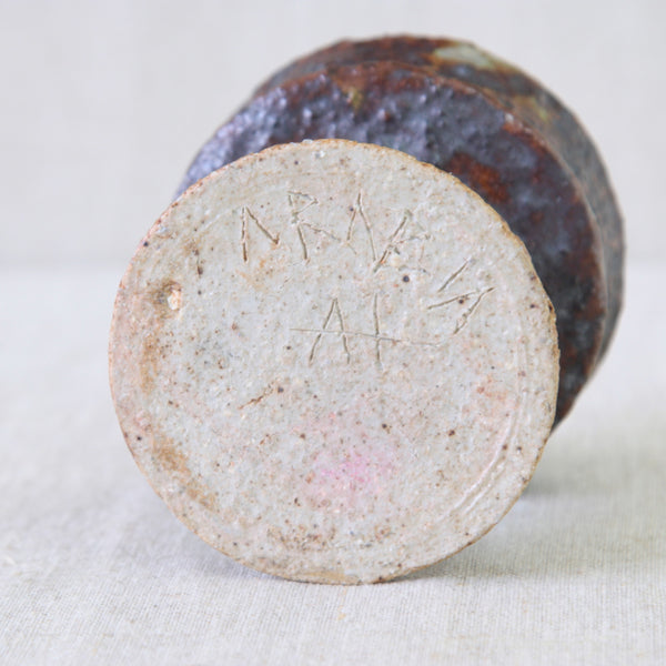 Studio Pottery Marks on Arabia Finland Art Department Hand Made Vase by Annikki Hovisaari